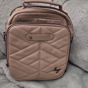 REPOSH Lug Matte Luxe Beige Skeeter Crossbody